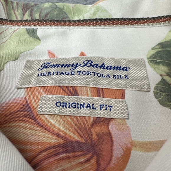 Tommy Bahama Heritage Tortola Silk Floral Hawaiian Shirt Men 2XL‎ Original Fit - Picture 2 of 16